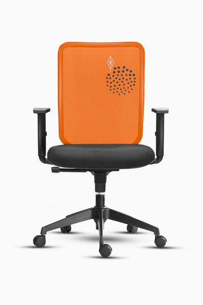 Bright Orange Diamond Chair