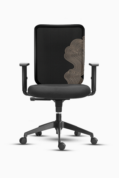 Midnight Black Reindeer Chair