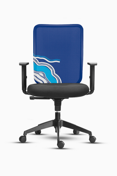 Oxford Blue Waves Chair