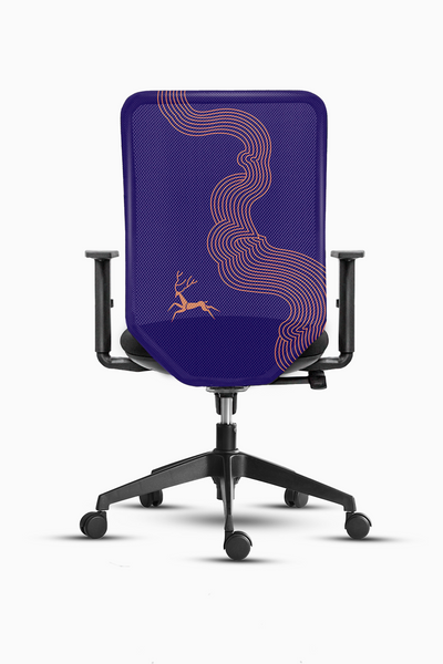 Berry Blue Reindeer Chair