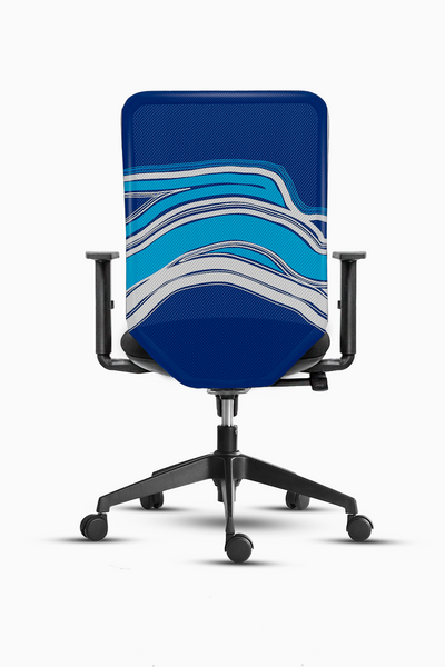 Oxford Blue Waves Chair