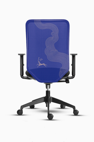 Royal Blue Reindeer Chair